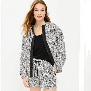 Leopard Print Jacket and Shorts Set